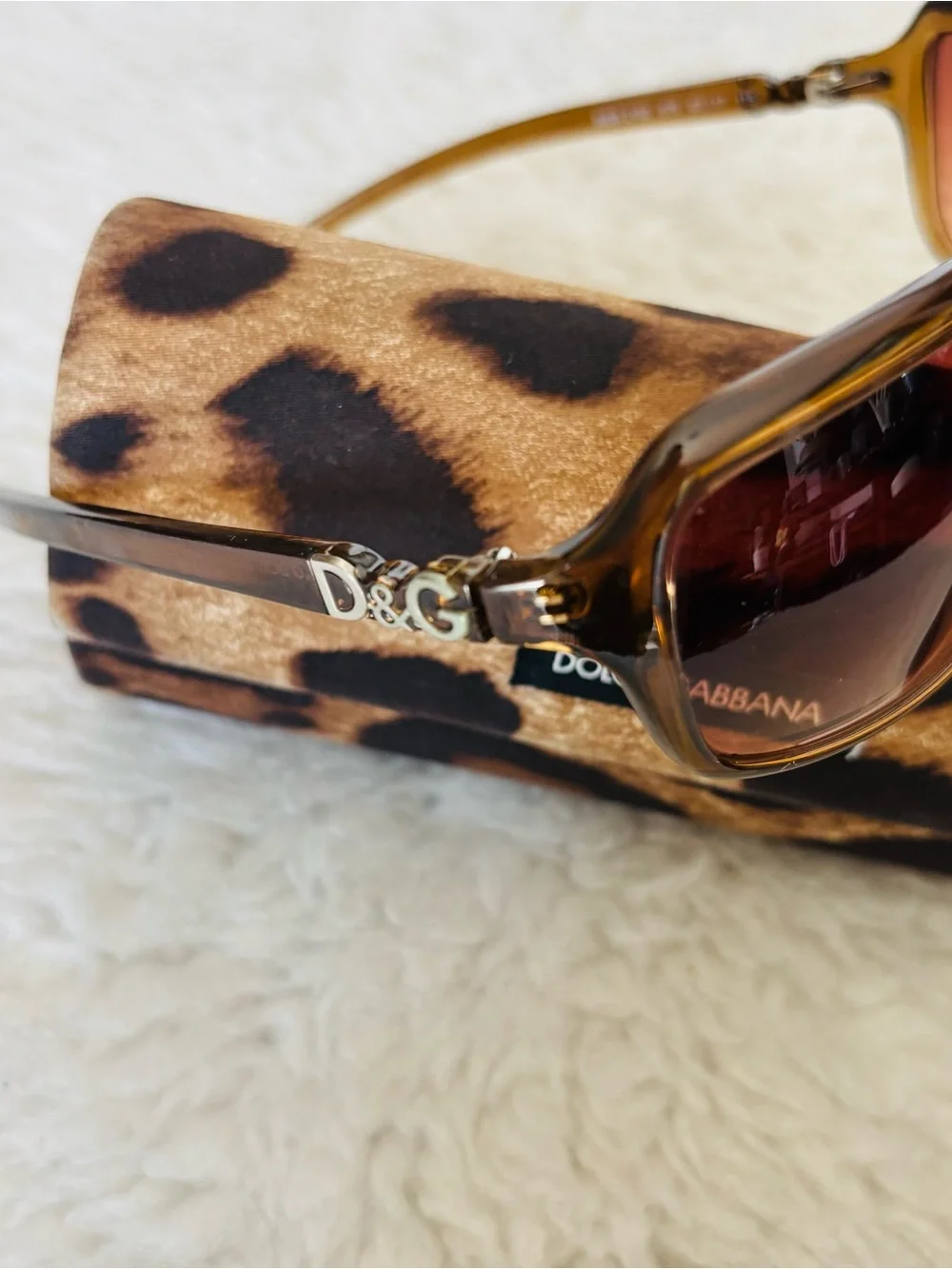 Dolce & Gabbana DG 2192 Clear Light Brown Frame Brown Gradient Sunglasses